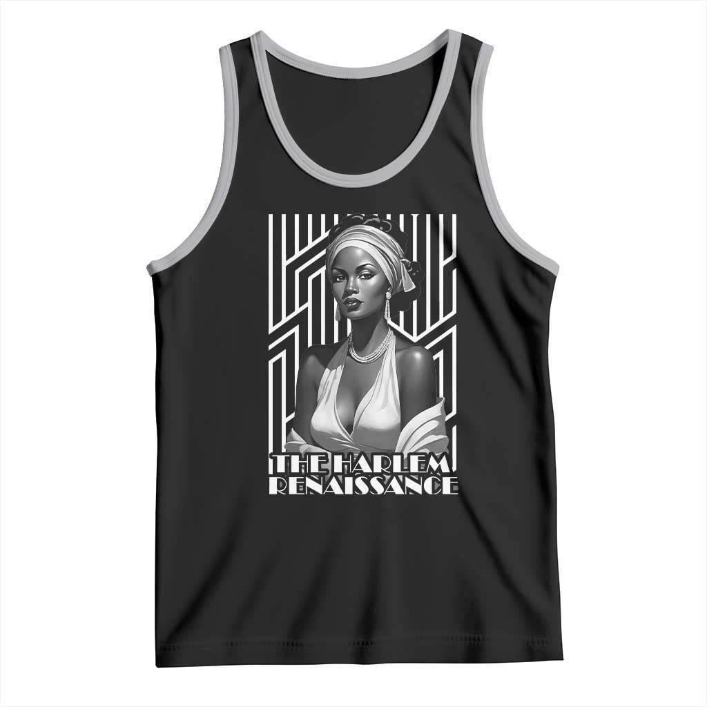 The Harlem Renaissance Tank Top Black Woman 1920s Black History Month TS11 Black Athletic Heather Print Your Wear