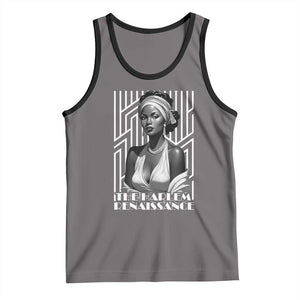 The Harlem Renaissance Tank Top Black Woman 1920s Black History Month TS11 Deep Heather Black Print Your Wear