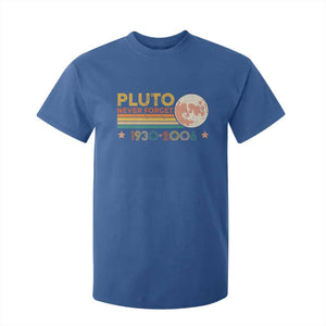 Funny Never Forget Pluto 1930 2006 T Shirt For Kid Retro Stripes TS11 Royal Blue Print Your Wear