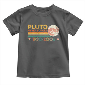 Funny Never Forget Pluto 1930 2006 Toddler T Shirt Retro Stripes TS11 Dark Heather Print Your Wear