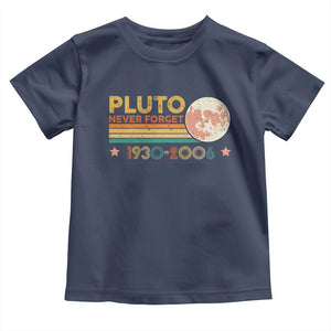 Funny Never Forget Pluto 1930 2006 Toddler T Shirt Retro Stripes TS11 Navy Print Your Wear