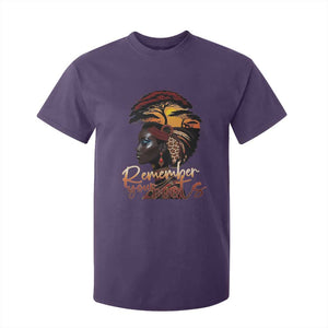 Black History Month T Shirt For Kid Remember Your Roots African Safari TS11 Purple Print Your Wear