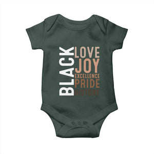 Black Love Joy Excellence Pride History Baby Onesie Proud African American TS11 Print Your Wear