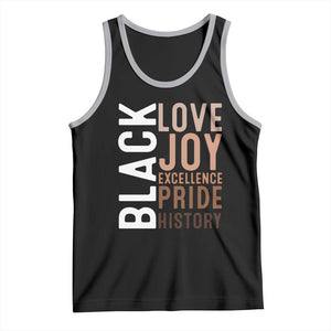 Black Love Joy Excellence Pride History Tank Top Proud African American TS11 Black Athletic Heather Print Your Wear