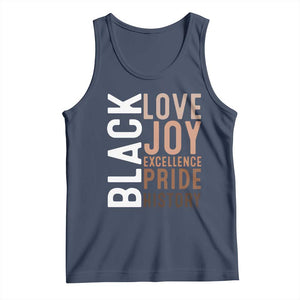 Black Love Joy Excellence Pride History Tank Top Proud African American TS11 Navy Print Your Wear