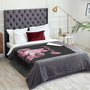 On Cloud Nine Throw Blanket 9th Birthday Bday Girl Pink Coquette Cowgirl Boots TS11 Print Your Wear
