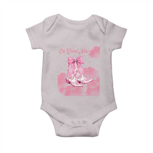 On Cloud Nine Baby Onesie 9th Birthday Bday Girl Pink Coquette Cowgirl Boots TS11 Ice Gray Print Your Wear