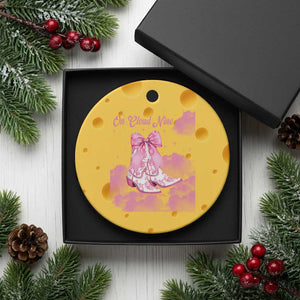 On Cloud Nine Ceramic Ornament 9th Birthday Bday Girl Pink Coquette Cowgirl Boots TS11 1pc Yellow Cheese Print Your Wear