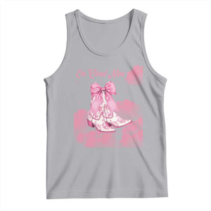 On Cloud Nine Tank Top 9th Birthday Bday Girl Pink Coquette Cowgirl Boots TS11 Athletic Heather Print Your Wear