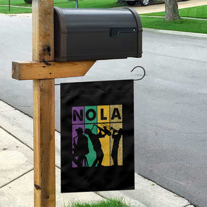 Mardi Gras NOLA New Orleans Carnival Jazz Music Glitter Print Garden Flag TS11 Print Your Wear