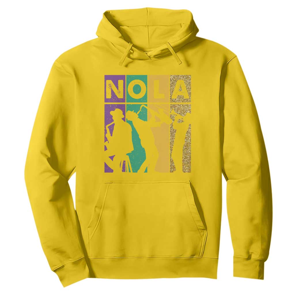 Mardi Gras NOLA New Orleans Carnival Jazz Music Glitter Print Hoodie TS11 Daisy Print Your Wear