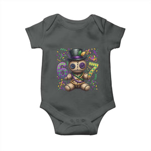 Funny Mardi Gras 67 Voodoo Doll Baby Onesie Fat Tuesday Six Seven Meme TS11 Dark Heather Print Your Wear