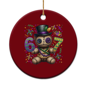 Funny Mardi Gras 67 Voodoo Doll Ceramic Ornament Fat Tuesday Six Seven Meme TS11 1pc Red Print Your Wear