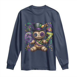 Funny Mardi Gras 67 Voodoo Doll Long Sleeve Shirt Fat Tuesday Six Seven Meme TS11 Navy Print Your Wear