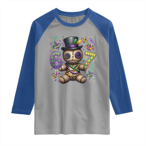 Funny Mardi Gras 67 Voodoo Doll Raglan Shirt Fat Tuesday Six Seven Meme TS11 Sport Gray Royal Print Your Wear