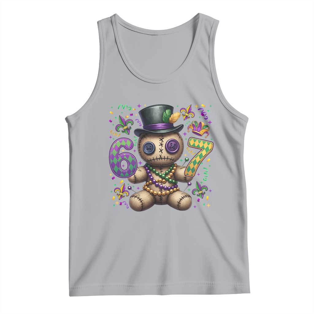 Funny Mardi Gras 67 Voodoo Doll Tank Top Fat Tuesday Six Seven Meme TS11 Athletic Heather Print Your Wear