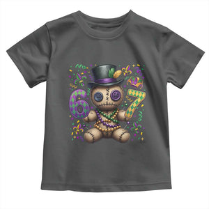 Funny Mardi Gras 67 Voodoo Doll Toddler T Shirt Fat Tuesday Six Seven Meme TS11 Dark Heather Print Your Wear