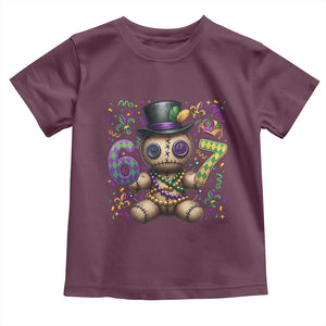 Funny Mardi Gras 67 Voodoo Doll Toddler T Shirt Fat Tuesday Six Seven Meme TS11 Maroon Print Your Wear