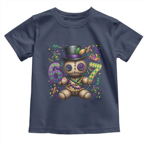 Funny Mardi Gras 67 Voodoo Doll Toddler T Shirt Fat Tuesday Six Seven Meme TS11 Navy Print Your Wear