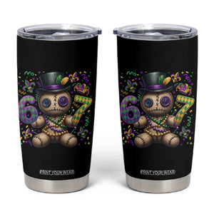 Funny Mardi Gras 67 Voodoo Doll Tumbler Cup Fat Tuesday Six Seven Meme TS11 Black Print Your Wear