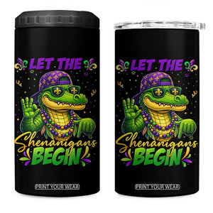 Let The Shenanigans Begin Mardi Gras 67 Meme 4 in 1 Can Cooler Tumbler Funny Alligator Mardigator Six Seven TS11 One Size: 16 oz Black Print Your Wear