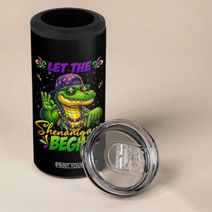 Let The Shenanigans Begin Mardi Gras 67 Meme 4 in 1 Can Cooler Tumbler Funny Alligator Mardigator Six Seven TS11 Print Your Wear