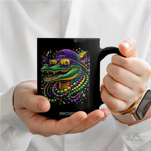 Mardigator Mardi Gras Alligator Carnival Beads Coffee Mug TS11 Print Your Wear