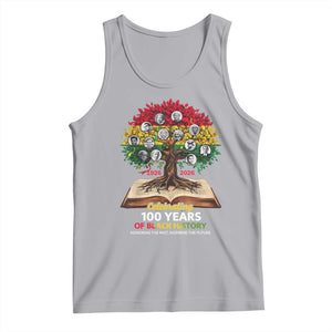 Celebrating 100 Years Of Black History Honoring The Past Inspiring The Future Tank Top Black Leaders TS11 Athletic Heather Print Your Wear