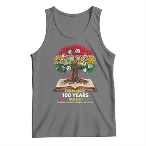 Celebrating 100 Years Of Black History Honoring The Past Inspiring The Future Tank Top Black Leaders TS11 Black Heather Print Your Wear