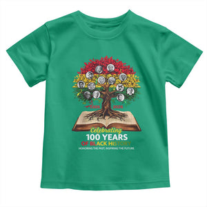 Celebrating 100 Years Of Black History Honoring The Past Inspiring The Future Toddler T Shirt Black Leaders TS11 Irish Green Print Your Wear