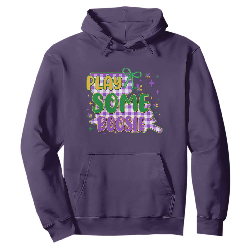 Play Some Boosie Mardi Gras Hoodie Funny Fat Tuesday Coquette Louisiana Carnival TS11 Purple Print Your Wear
