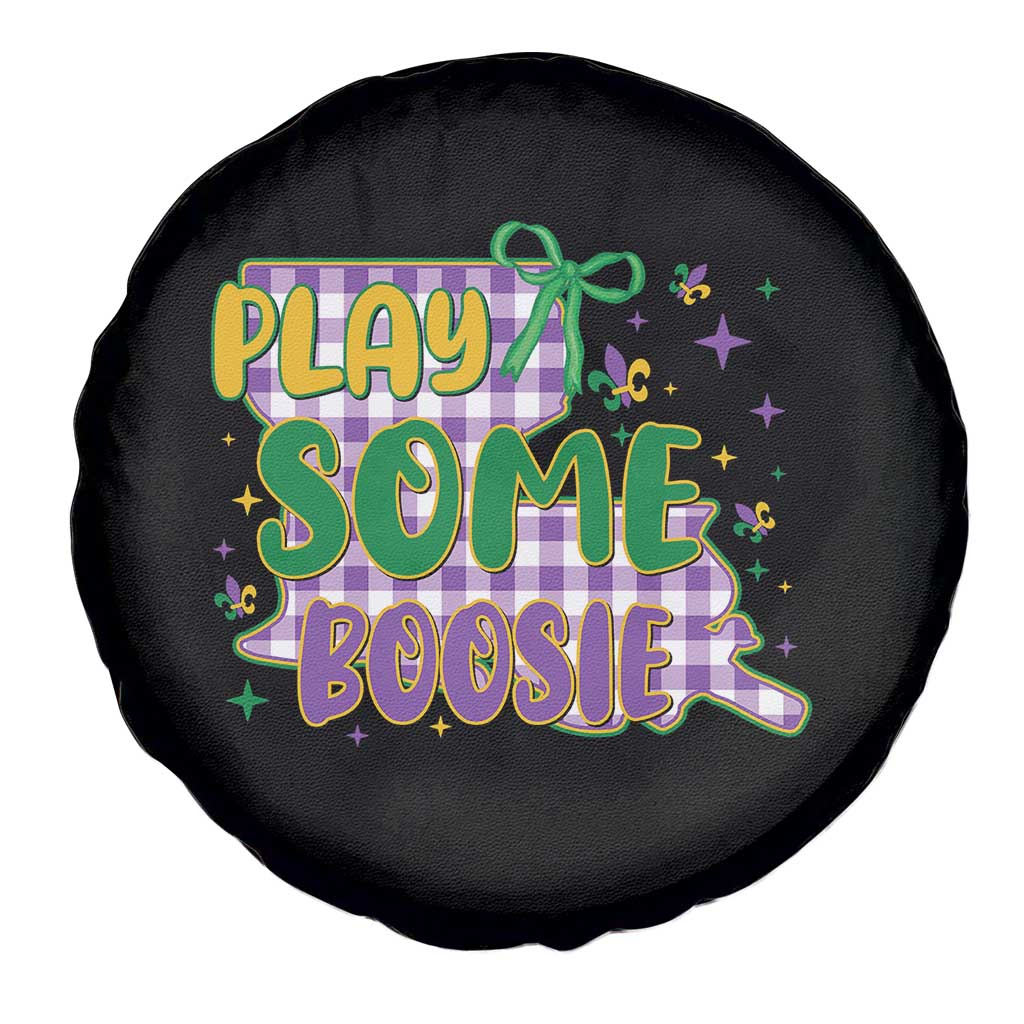 Play Some Boosie Mardi Gras Spare Tire Cover Funny Fat Tuesday Coquette Louisiana Carnival TS11 Print Your Wear