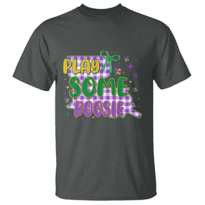 Play Some Boosie Mardi Gras T Shirt Funny Fat Tuesday Coquette Louisiana Carnival TS11 Dark Heather Print Your Wear
