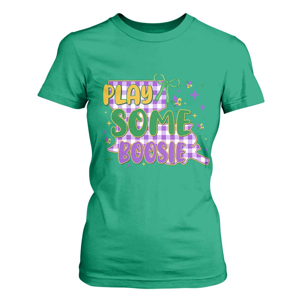 Play Some Boosie Mardi Gras T Shirt For Women Funny Fat Tuesday Coquette Louisiana Carnival TS11 Irish Green Print Your Wear