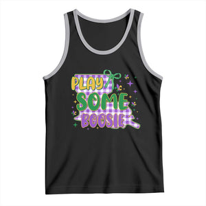 Play Some Boosie Mardi Gras Tank Top Funny Fat Tuesday Coquette Louisiana Carnival TS11 Black Athletic Heather Print Your Wear