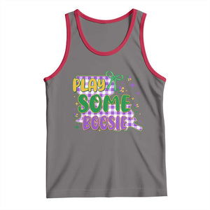 Play Some Boosie Mardi Gras Tank Top Funny Fat Tuesday Coquette Louisiana Carnival TS11 Deep Heather Red Print Your Wear