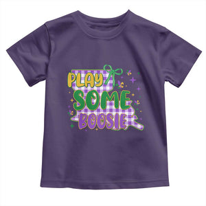 Play Some Boosie Mardi Gras Toddler T Shirt Funny Fat Tuesday Coquette Louisiana Carnival TS11 Purple Print Your Wear
