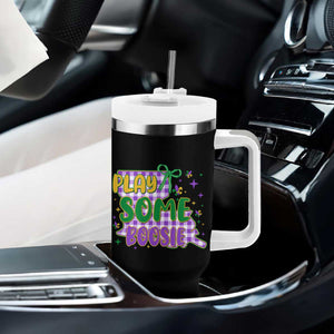 Play Some Boosie Mardi Gras Tumbler With Handle Funny Fat Tuesday Coquette Louisiana Carnival TS11 Print Your Wear