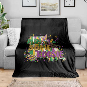 Play Some Boosie Mardi Gras Throw Blanket Funny Louisiana New Orleans Carnival TS11 Print Your Wear