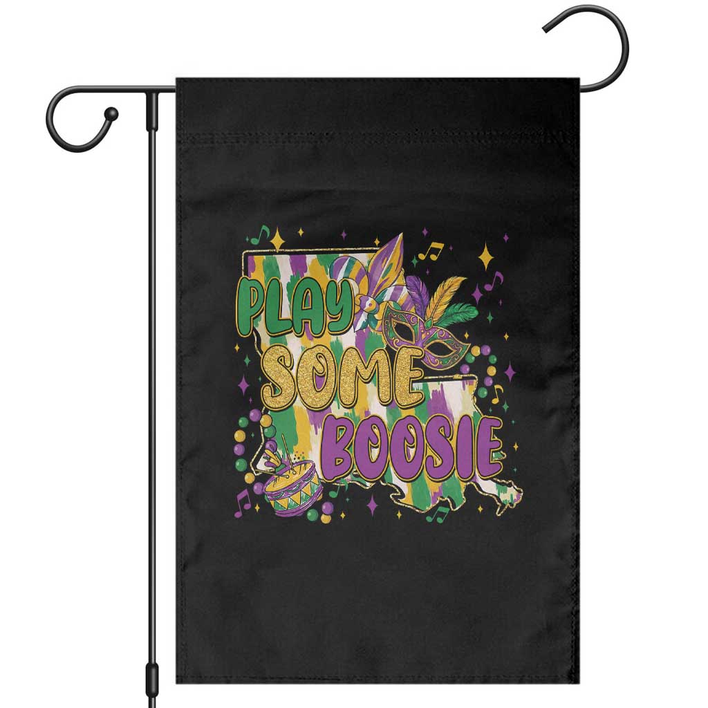 Play Some Boosie Mardi Gras Garden Flag Funny Louisiana New Orleans Carnival TS11 Black Print Your Wear