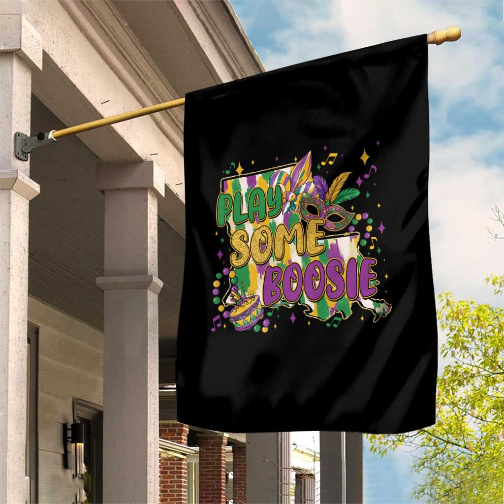 Play Some Boosie Mardi Gras Garden Flag Funny Louisiana New Orleans Carnival TS11 Print Your Wear