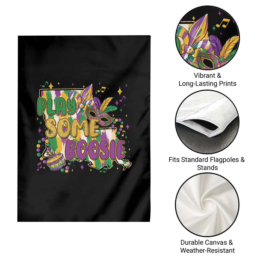 Play Some Boosie Mardi Gras Garden Flag Funny Louisiana New Orleans Carnival TS11 Print Your Wear