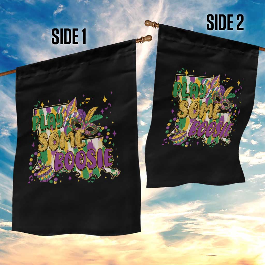 Play Some Boosie Mardi Gras Garden Flag Funny Louisiana New Orleans Carnival TS11 Print Your Wear