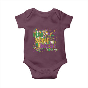Play Some Boosie Mardi Gras Baby Onesie Funny Louisiana New Orleans Carnival TS11 Maroon Print Your Wear