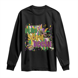 Play Some Boosie Mardi Gras Long Sleeve Shirt Funny Louisiana New Orleans Carnival TS11 Black Print Your Wear