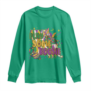 Play Some Boosie Mardi Gras Long Sleeve Shirt Funny Louisiana New Orleans Carnival TS11 Irish Green Print Your Wear