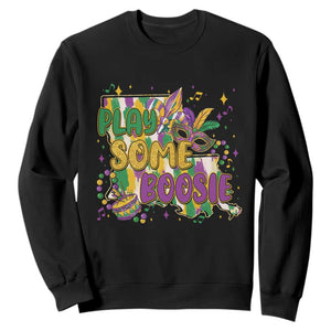 Play Some Boosie Mardi Gras Sweatshirt Funny Louisiana New Orleans Carnival TS11 Black Print Your Wear