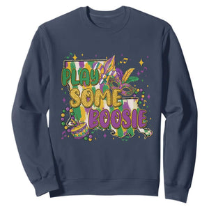 Play Some Boosie Mardi Gras Sweatshirt Funny Louisiana New Orleans Carnival TS11 Navy Print Your Wear