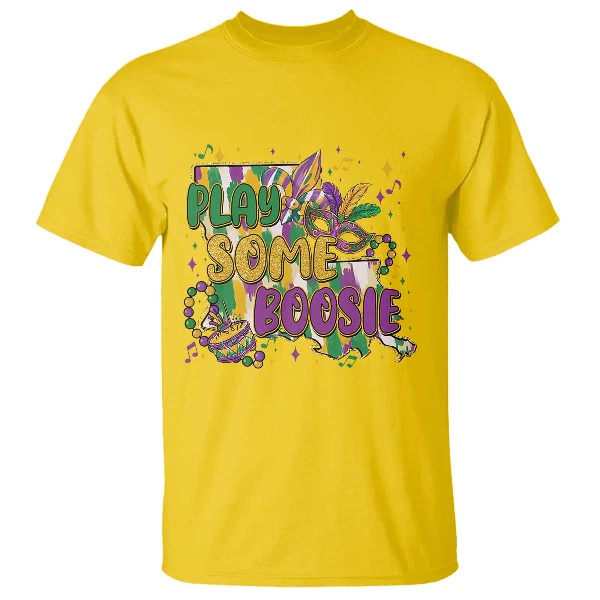 Play Some Boosie Mardi Gras T Shirt Funny Louisiana New Orleans Carnival TS11 Daisy Print Your Wear