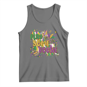 Play Some Boosie Mardi Gras Tank Top Funny Louisiana New Orleans Carnival TS11 Black Heather Print Your Wear
